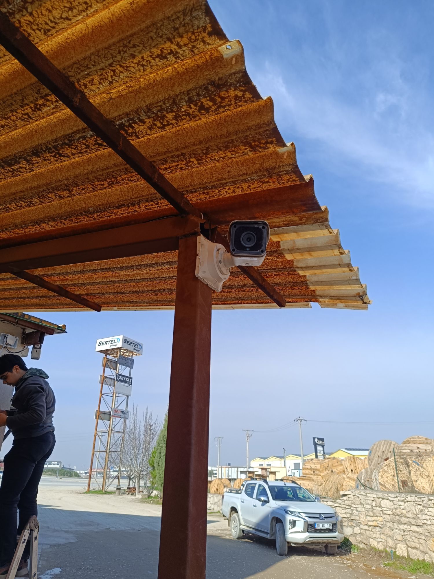 Megatek Güvenlik OSB ve sanayi tesisi kamera kurulumu, Denizli